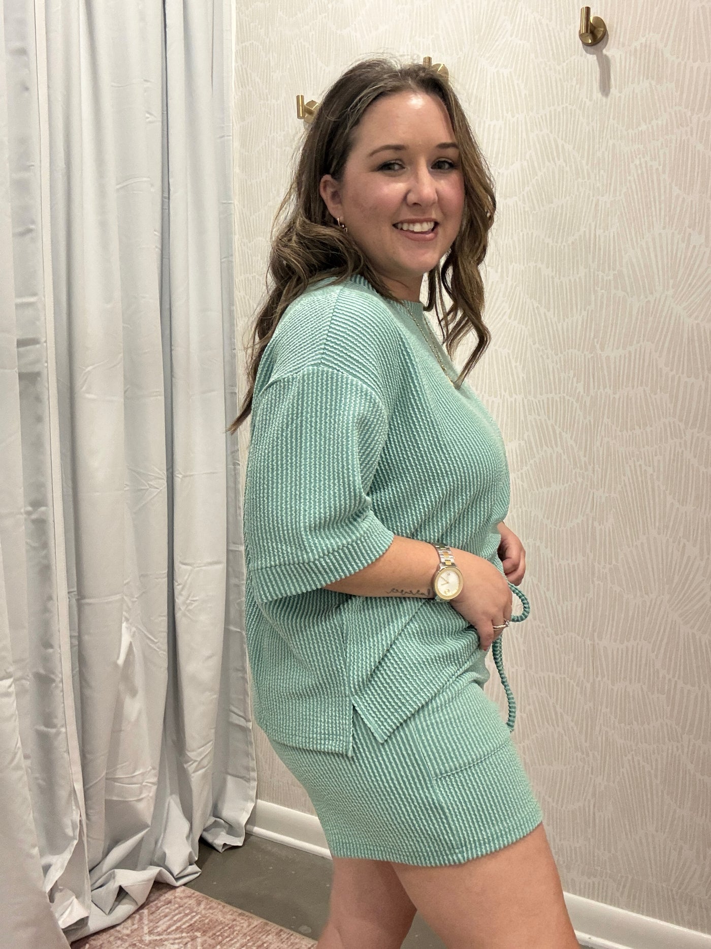 Ryleigh Drawstring Shorts | Light Jade