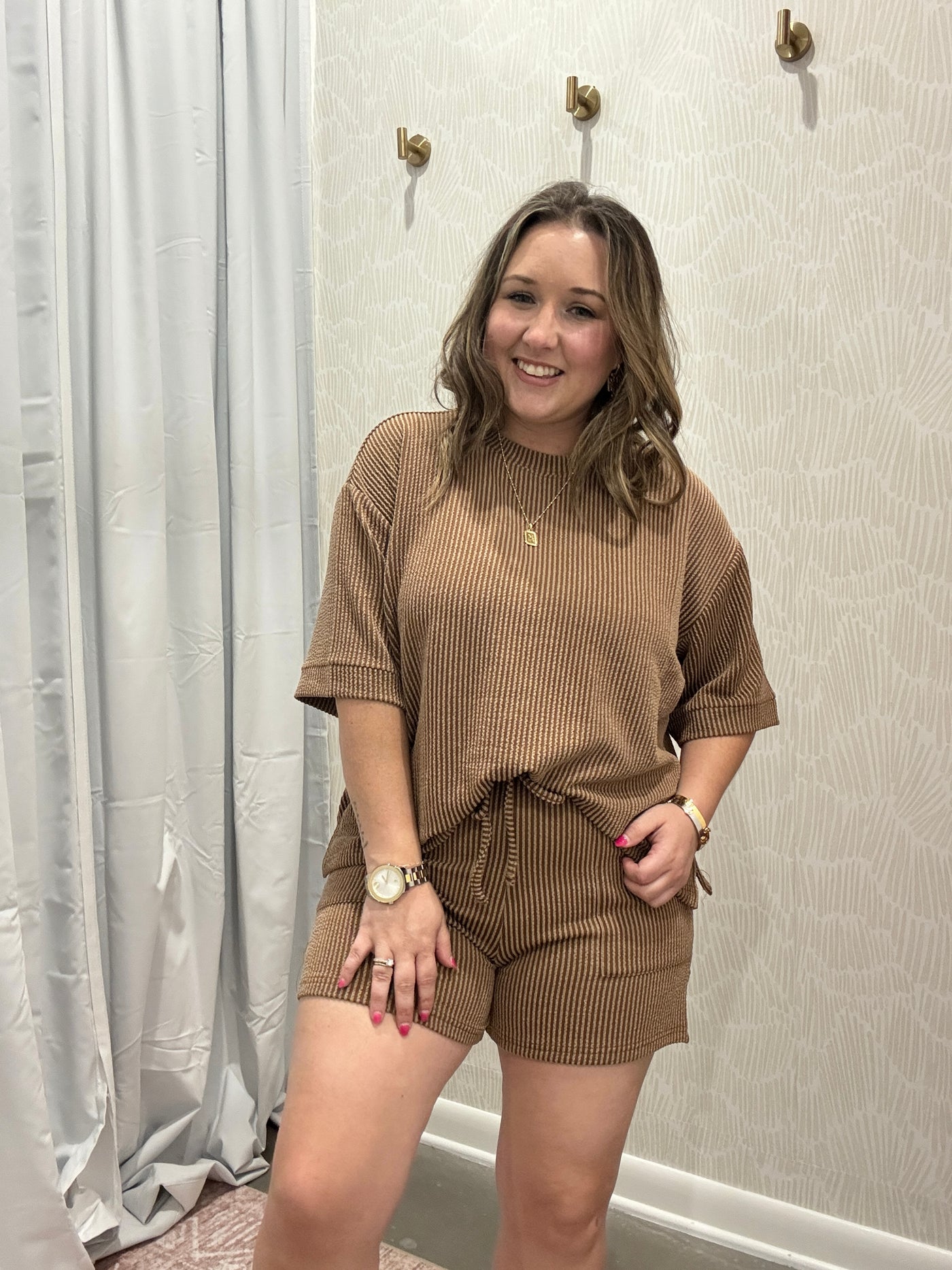 Ryleigh Drawstring Shorts | Deep Camel