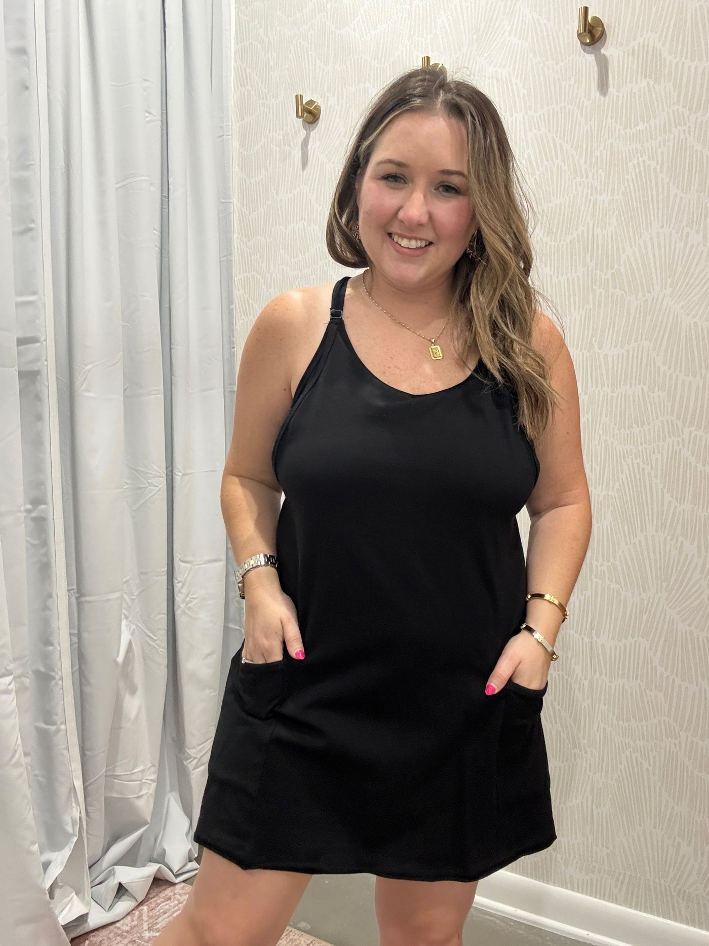 Everyday Mini Dress Romper | Black