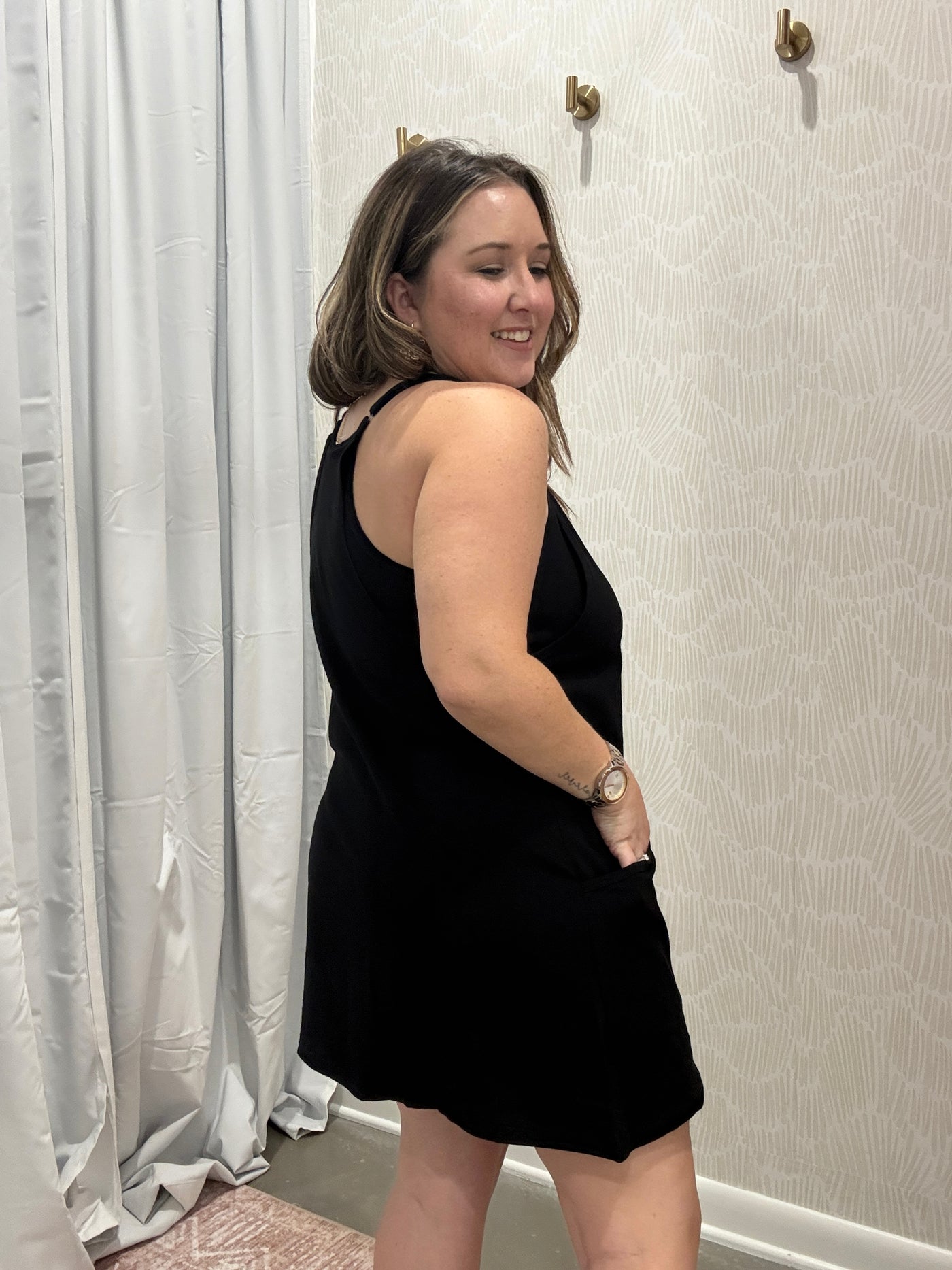Everyday Mini Dress Romper | Black