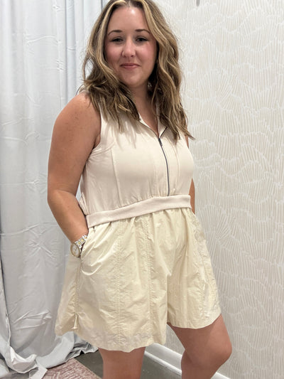 Sabrina Hooded Athletic Romper