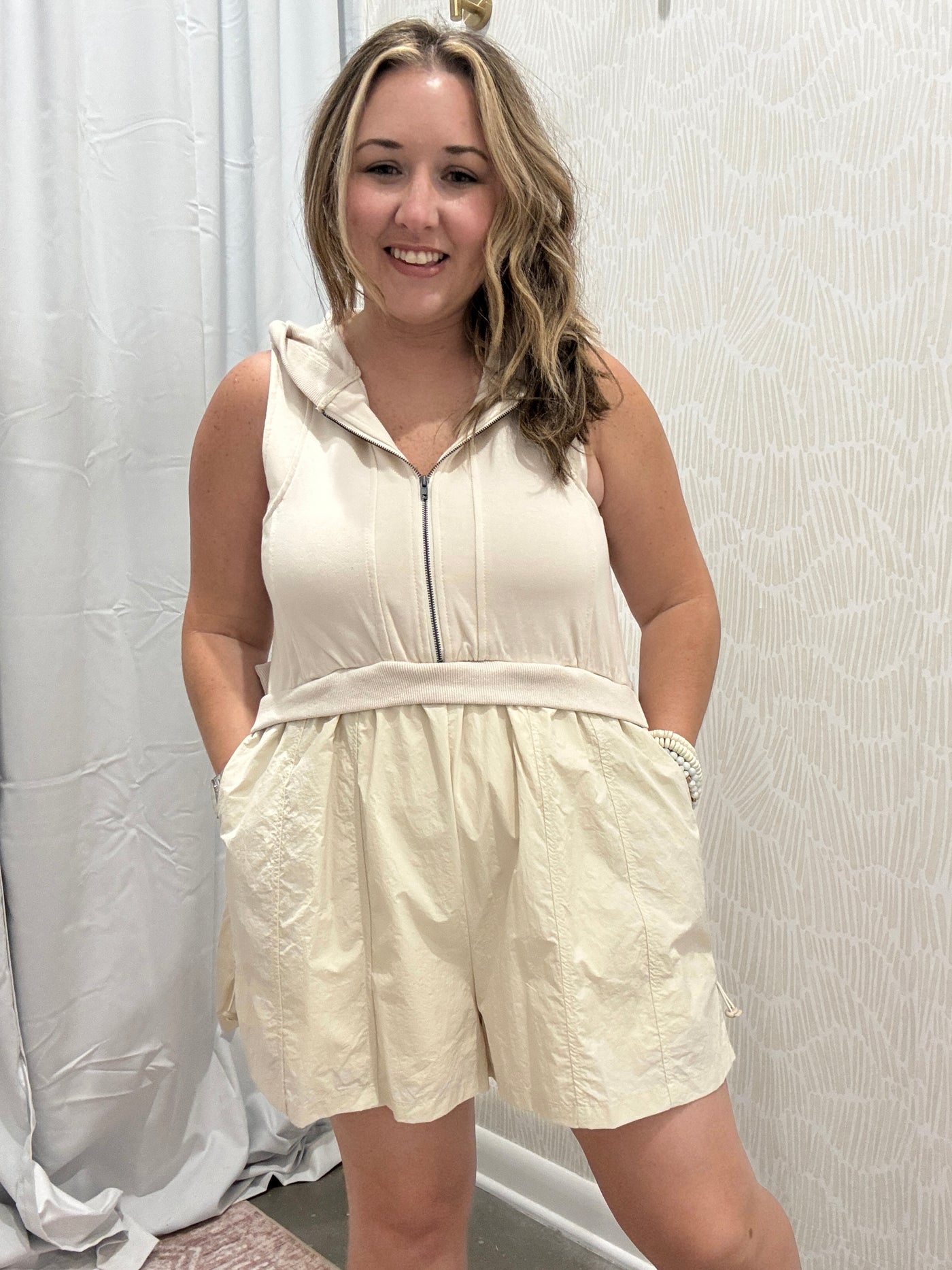 Sabrina Hooded Athletic Romper