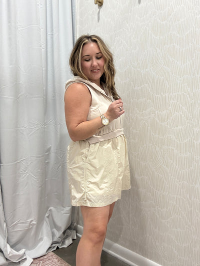 Sabrina Hooded Athletic Romper
