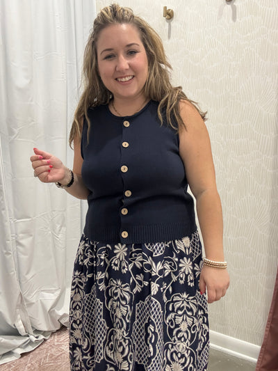 Rachel Raw Edge Cardigan Vest Top
