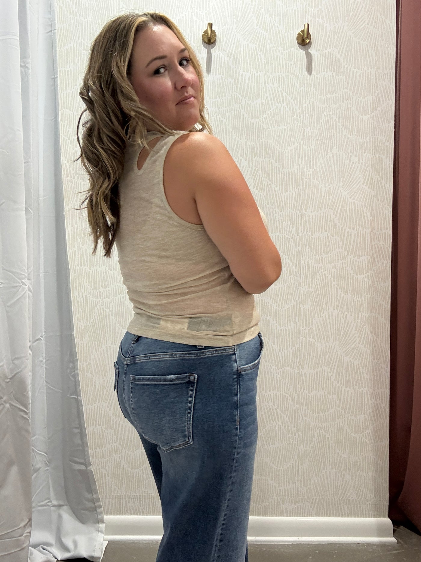 Tucker Cut Out Tank | Oatmeal