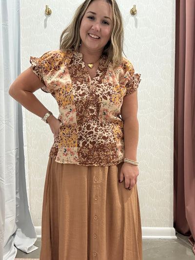 Lorelei Flutter Sleeve Blouse