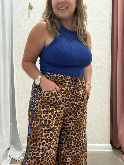 Leopard Relaxed Fit Pants