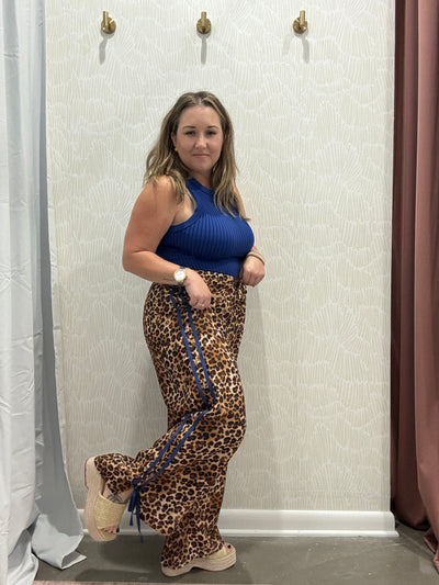 Leopard Relaxed Fit Pants