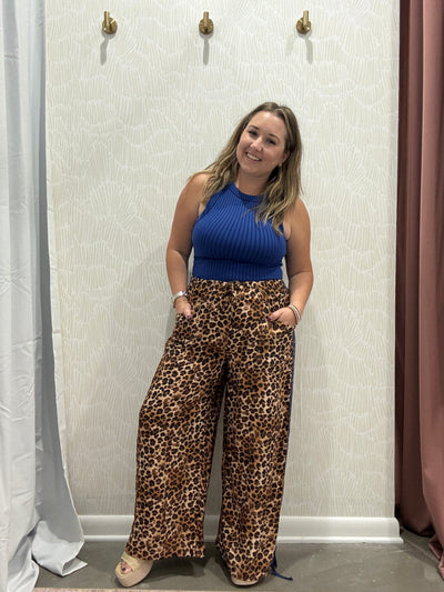 Leopard Relaxed Fit Pants