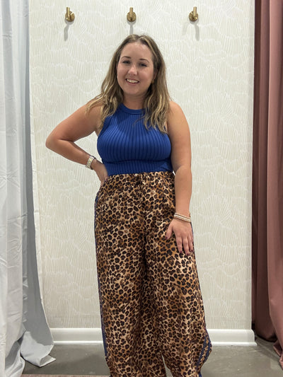 Leopard Relaxed Fit Pants