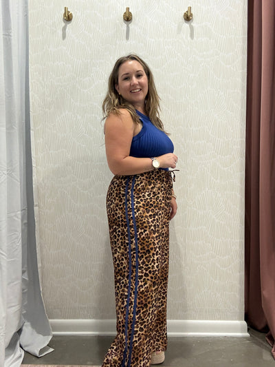 Leopard Relaxed Fit Pants