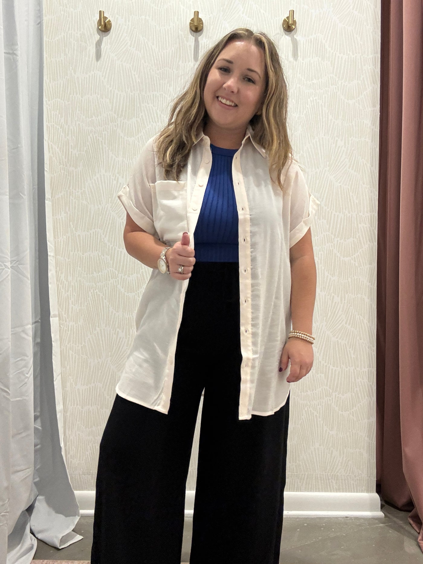 Bailey Oversized Button Down Top