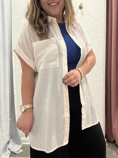 Bailey Oversized Button Down Top