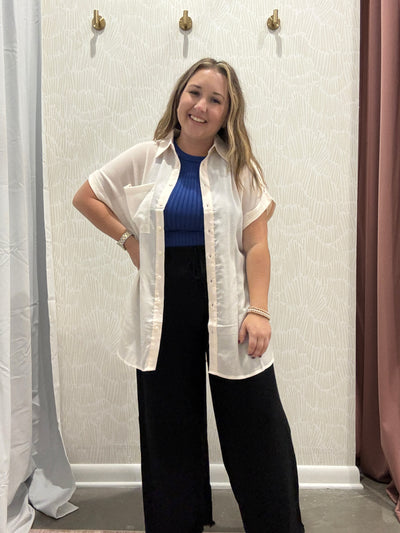 Bailey Oversized Button Down Top