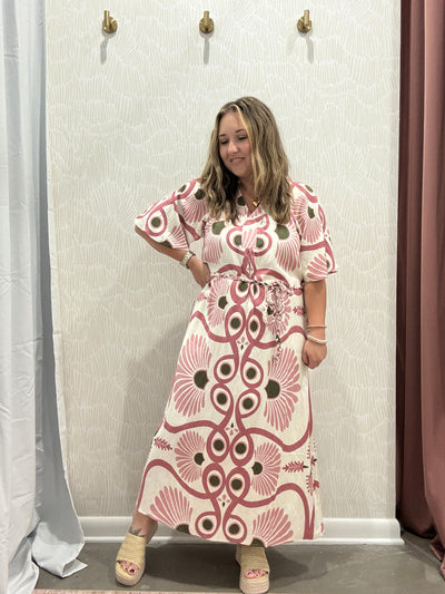 Samara Belted Midi Dress