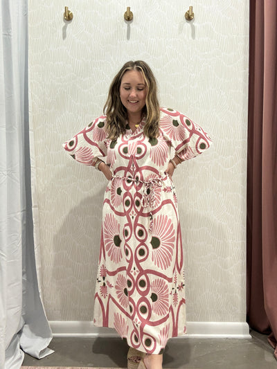 Samara Belted Midi Dress
