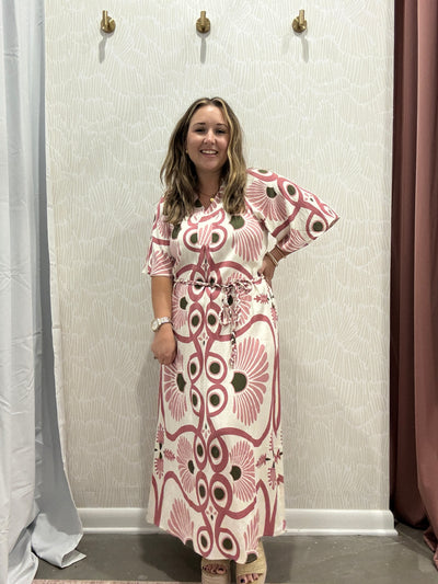 Samara Belted Midi Dress