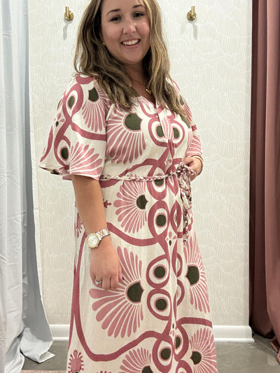Samara Belted Midi Dress
