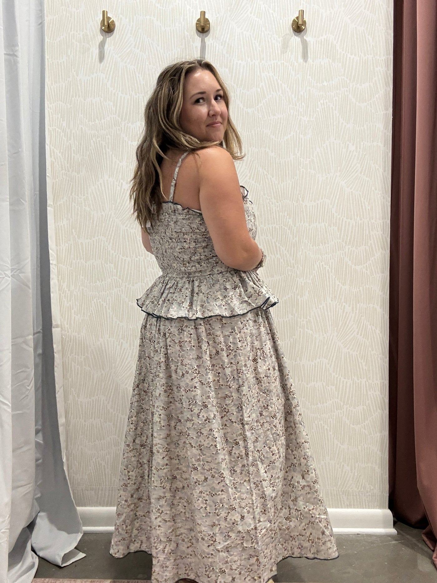 Taylor Spaghetti Strap Midi Dress