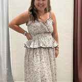 Taylor Spaghetti Strap Midi Dress