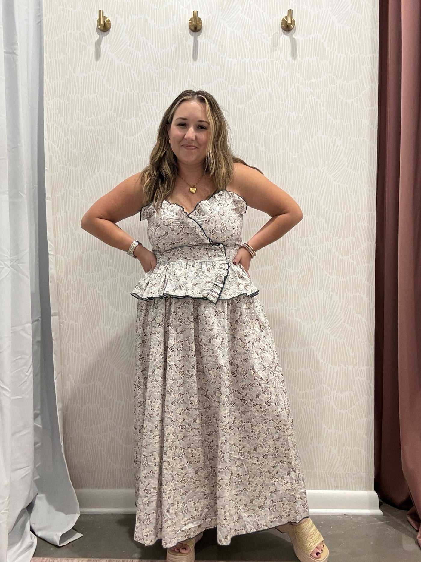 Taylor Spaghetti Strap Midi Dress