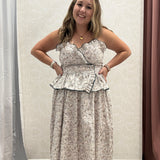 Taylor Spaghetti Strap Midi Dress
