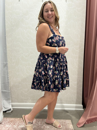  Floral Mini Dress