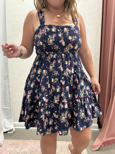  Floral Mini Dress