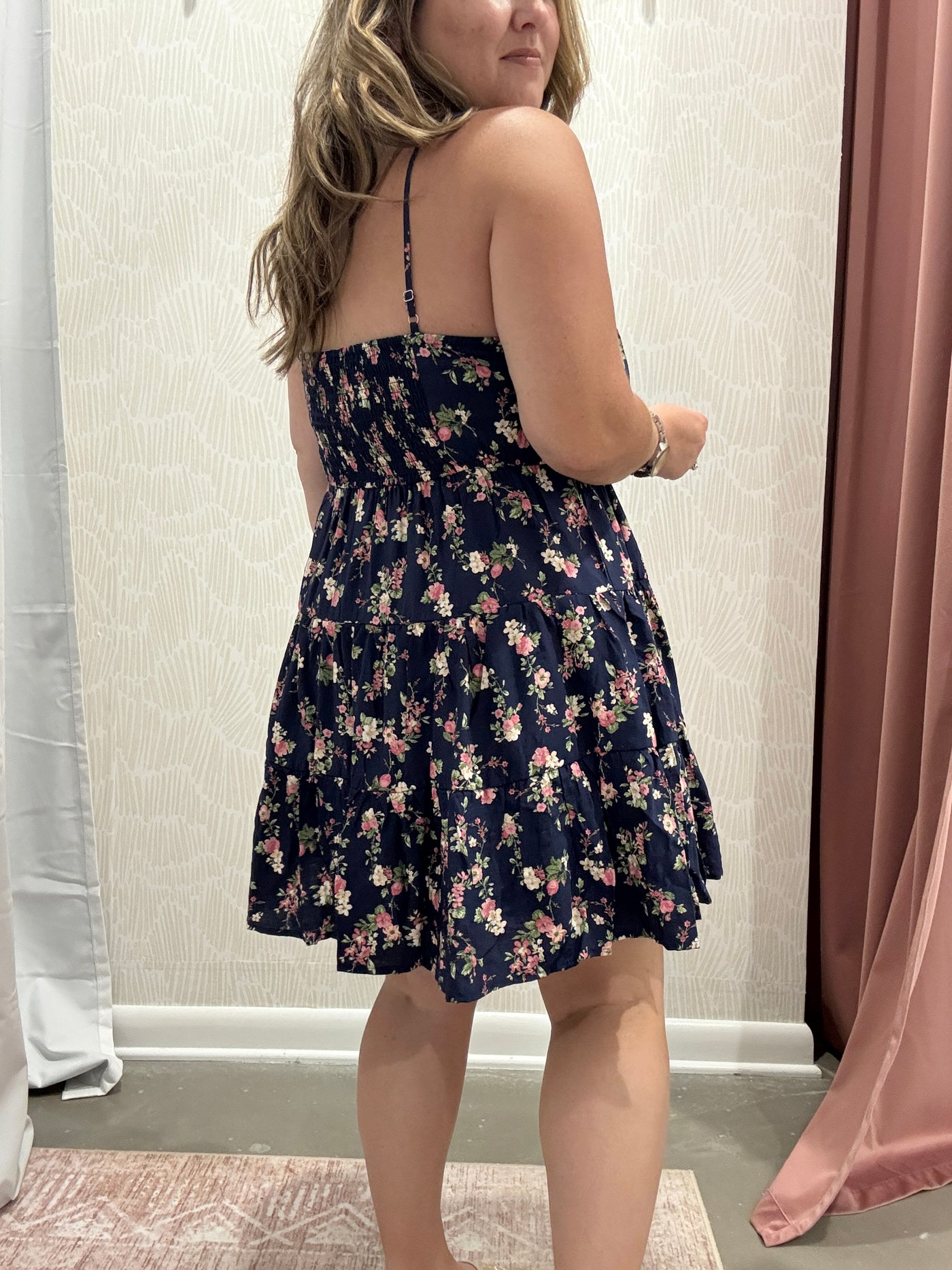  Floral Mini Dress