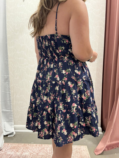  Floral Mini Dress