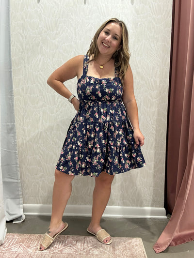  Floral Mini Dress