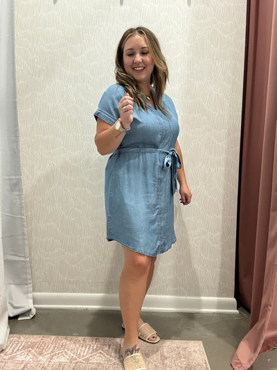 Molly Chambray Mini Dress