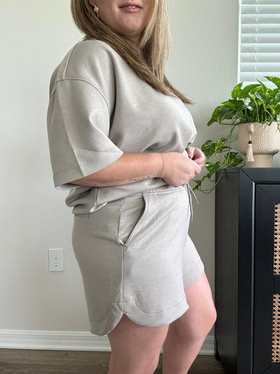 Scuba Dolphin Top | Ash Mocha