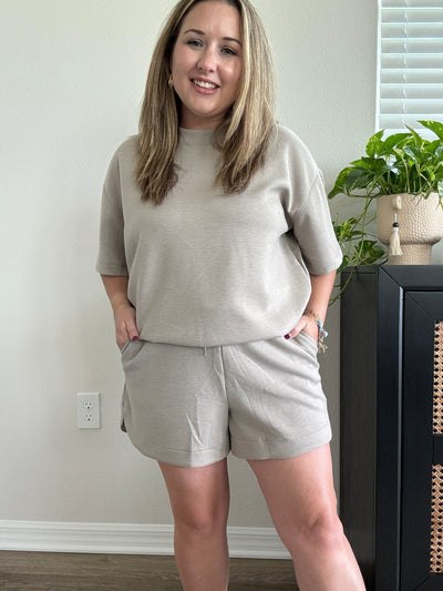 Scuba Dolphin Top | Ash Mocha