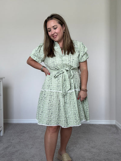 Celine Embroidered Shirt Dress