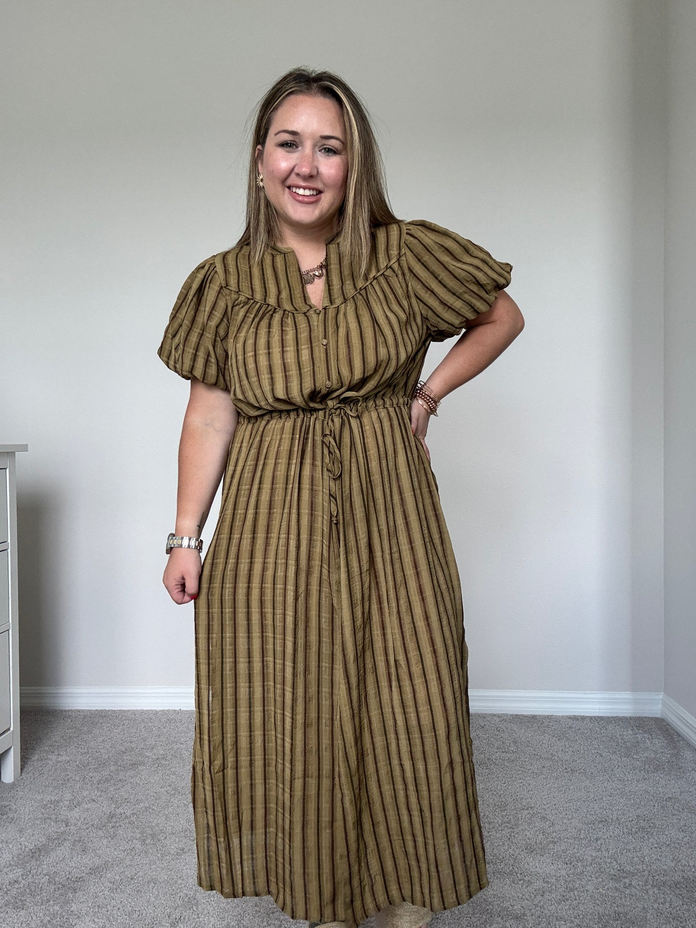 Effie Puff Sleeve Dress