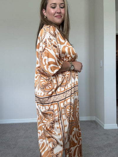 Sable V-Neck Maxi Dress