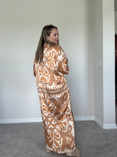 Sable V-Neck Maxi Dress