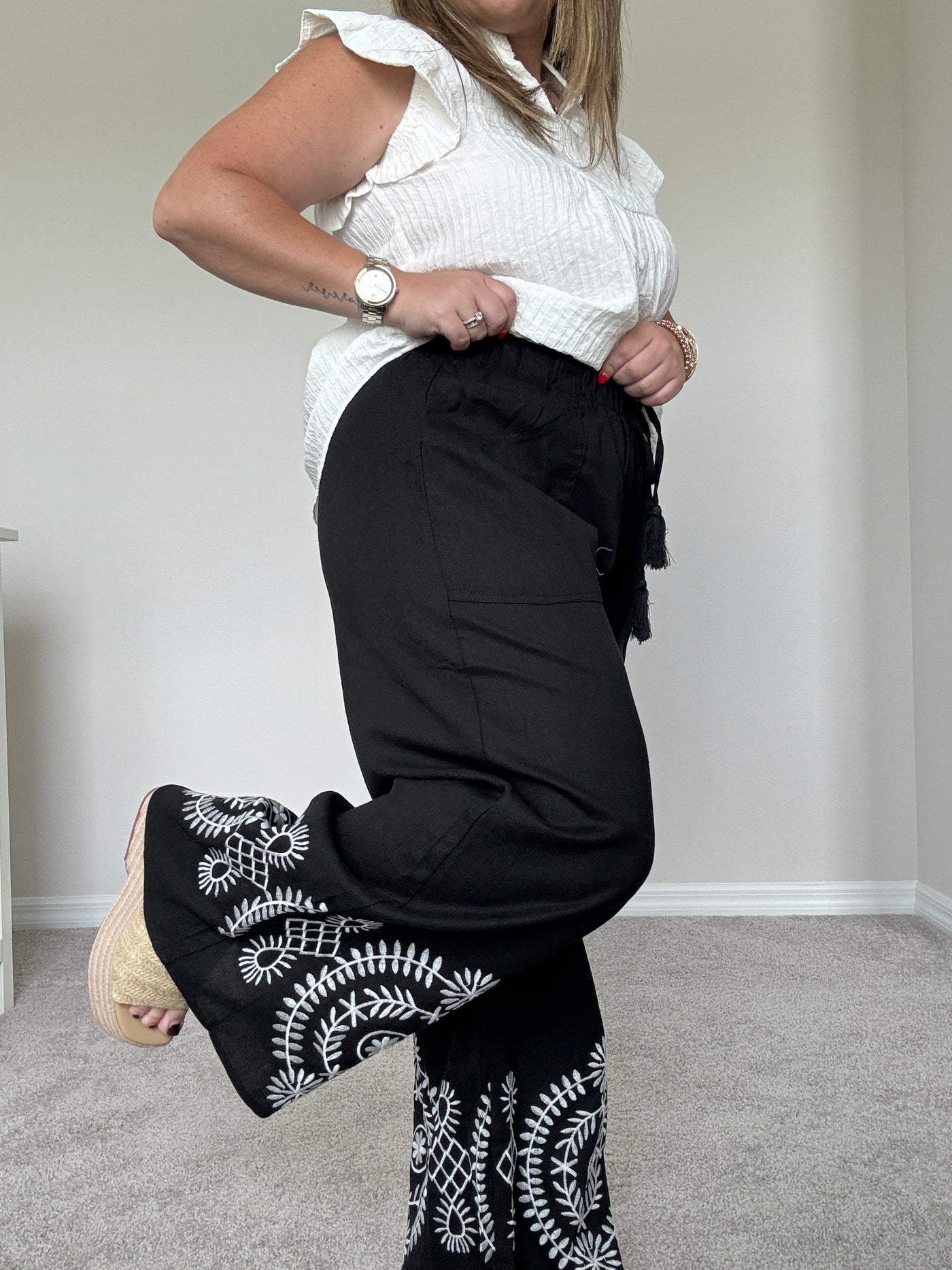 Noah Embroidered Pants