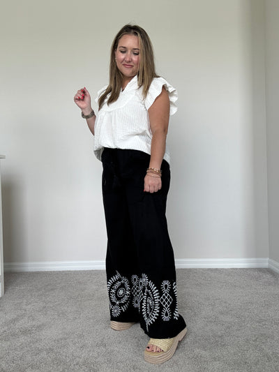 Noah Embroidered Pants