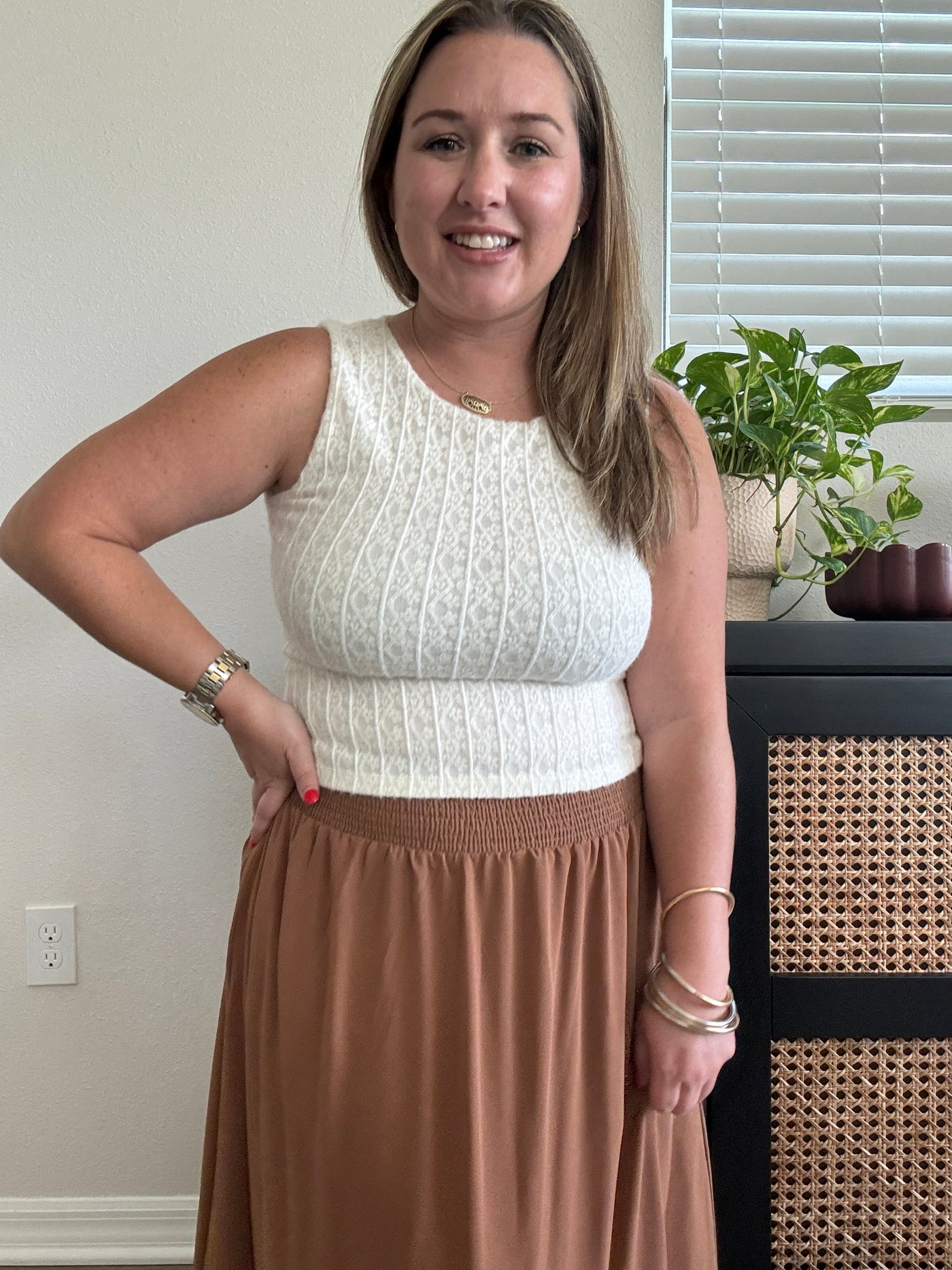Erika Round Neck Knit Top
