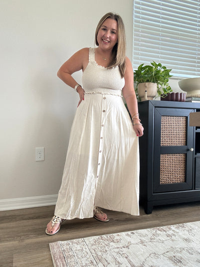 Mabel Smocked Midi Dress