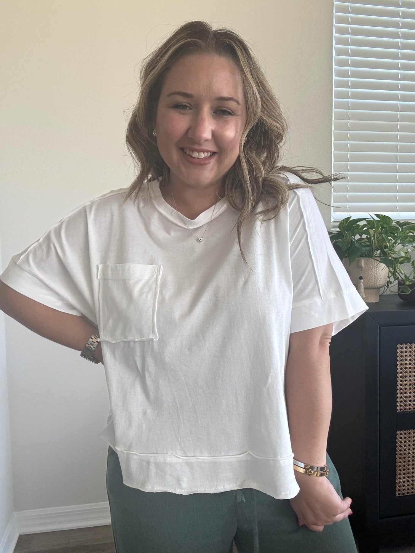 Amelia Oversized Crop Box Tee