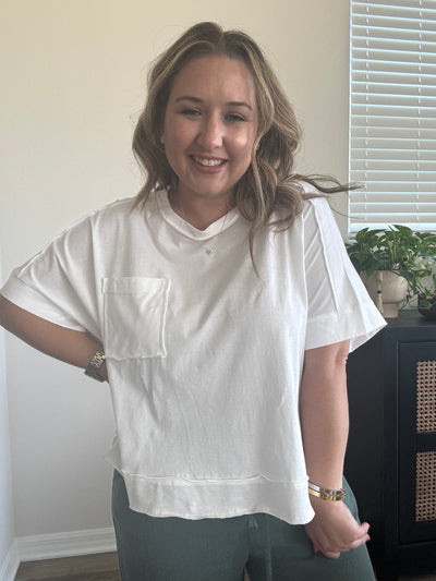 Amelia Oversized Crop Box Tee
