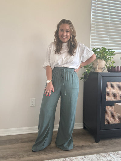 Linen Drawstring Pants | Ash Jade