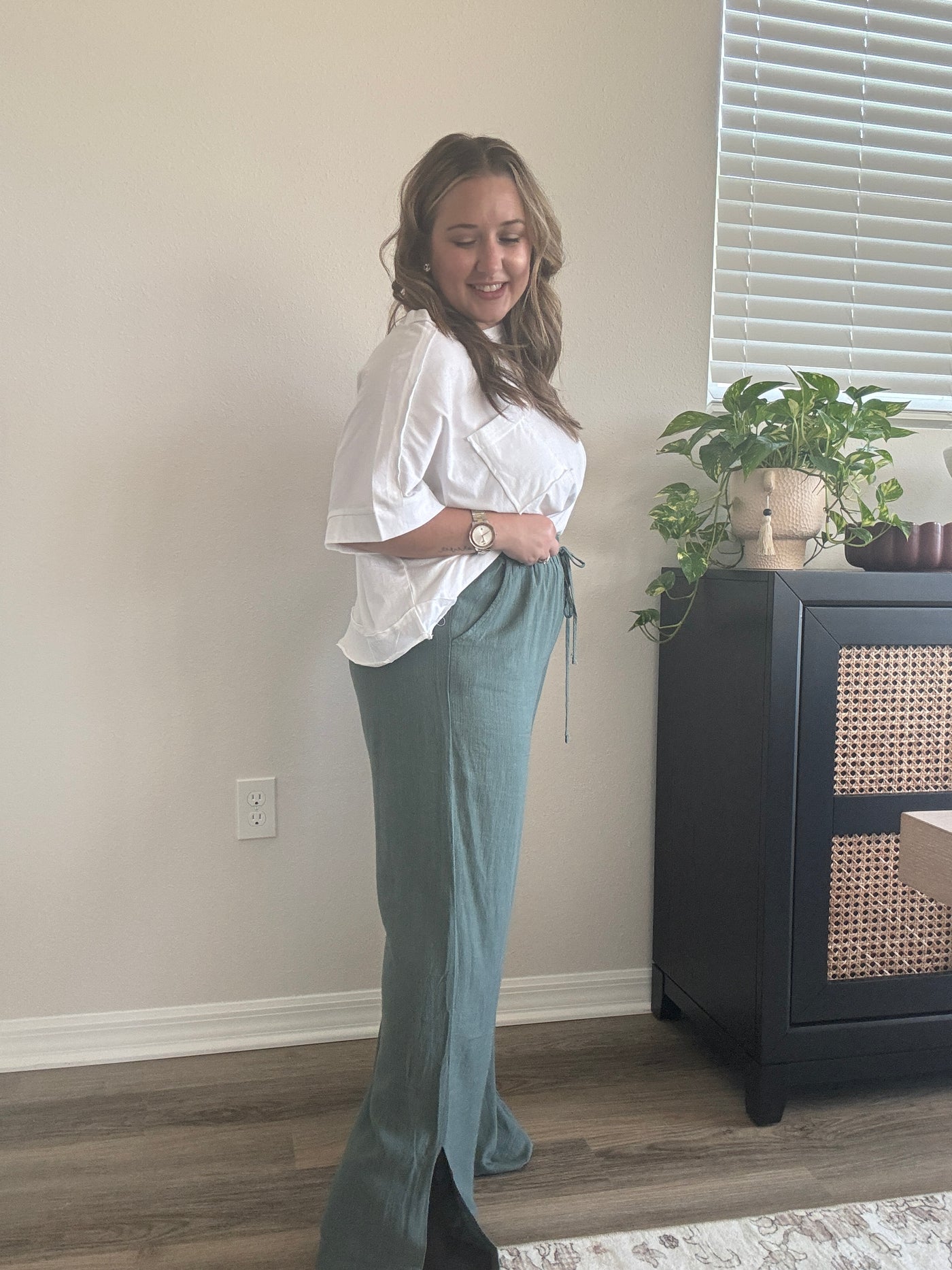 Linen Drawstring Pants | Ash Jade