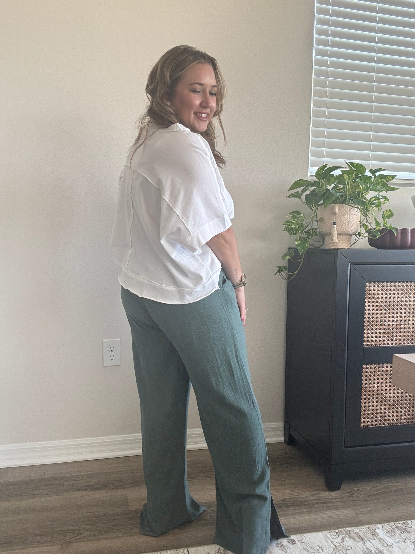 Linen Drawstring Pants | Ash Jade