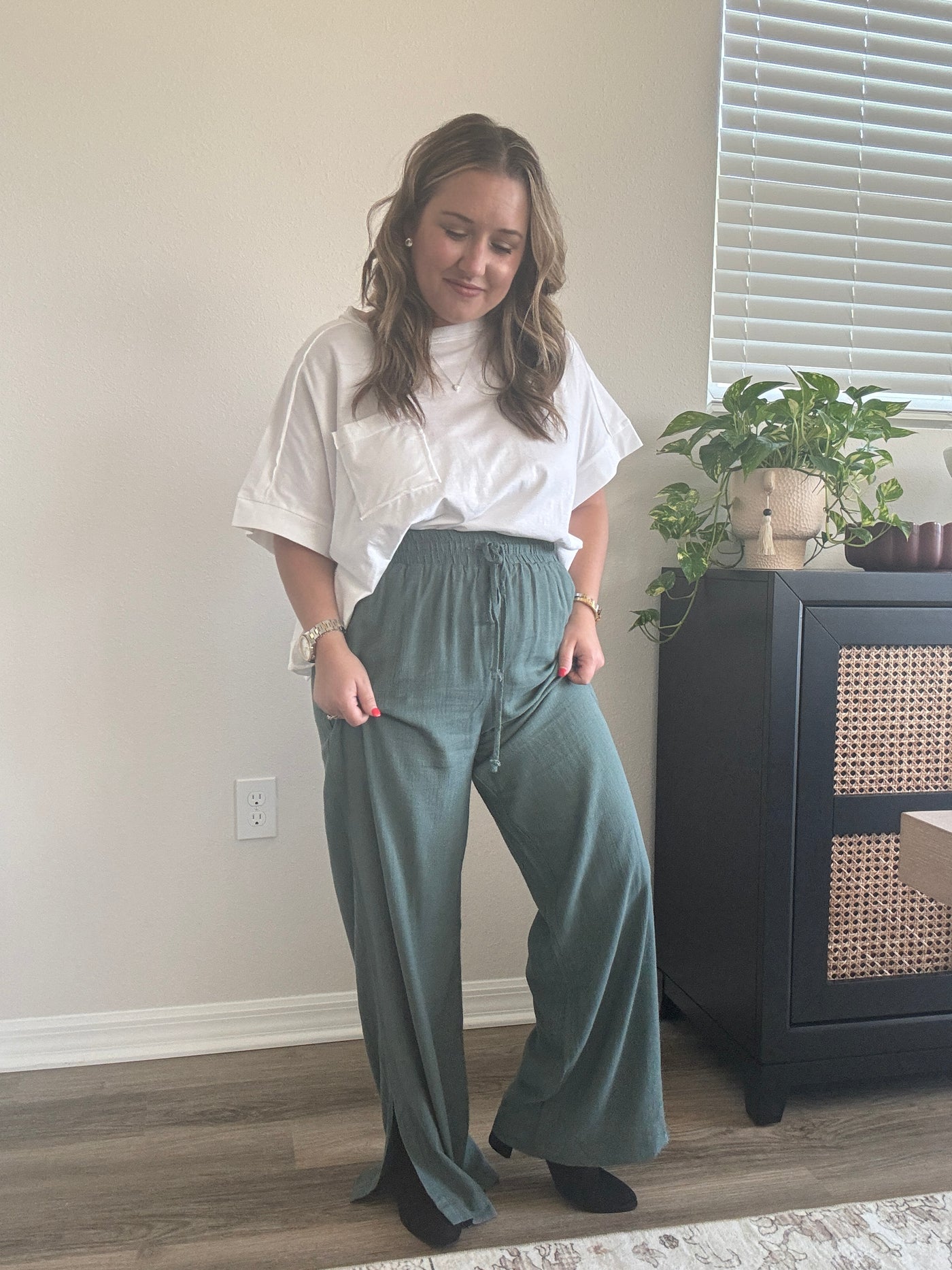 Linen Drawstring Pants | Ash Jade