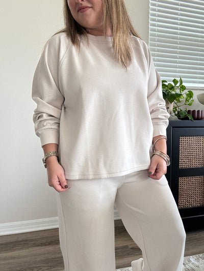 Scuba Crewneck Pullover | Beige