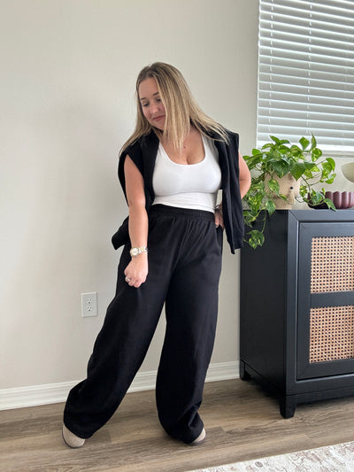 Fleece Sweatpants | Black